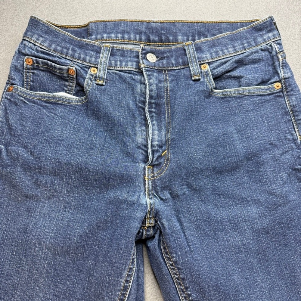 Levis 541 Jeans Athletic Taper Fit 33x32 (FIT 31x29) Blue Denim Stretch Cotton - Picture 3 of 12